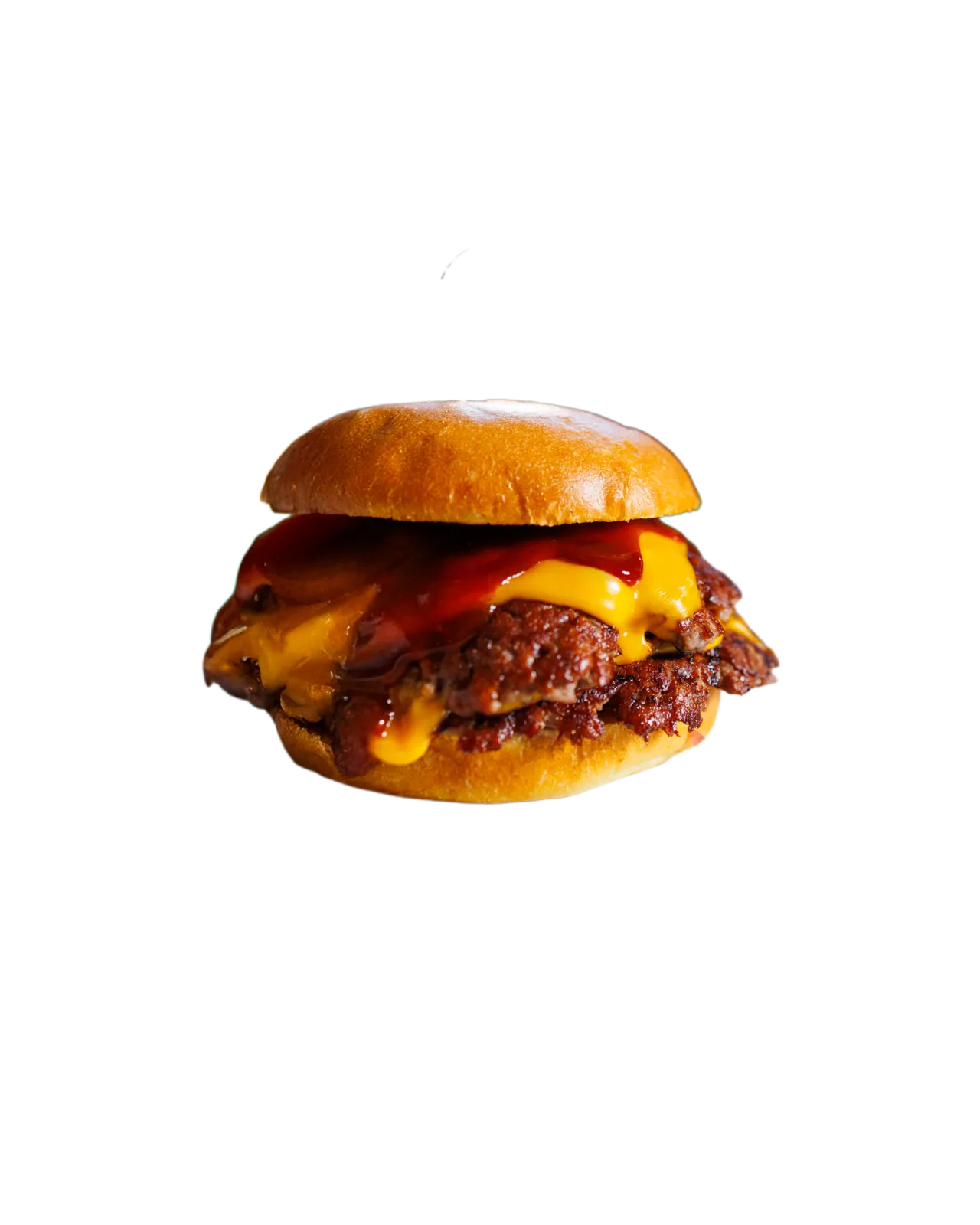 Porkzilla, doppio patty di manzo con pulled pork e cheddar